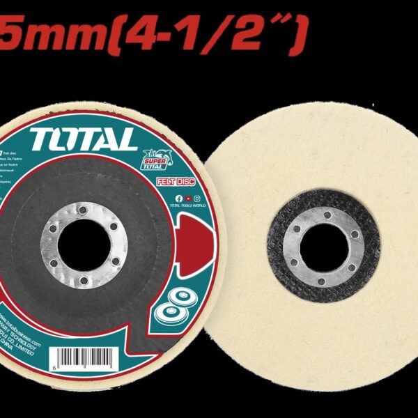 DISCO DE FIELTRO 4-1/2" SUPER TOTAL (TAC671151)
