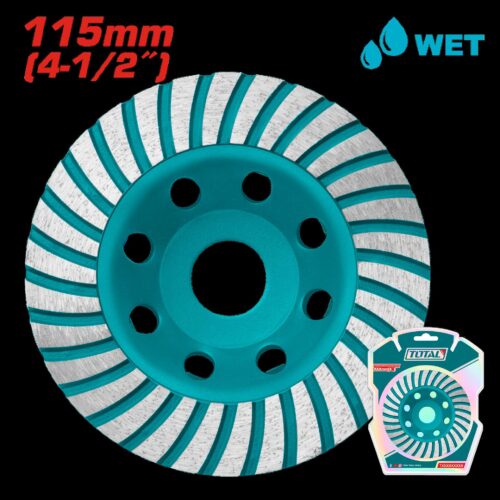 DISCO COPA PULIR TURBO SEGMENTADO 4-1/2" SUPER TOTAL (TAC2411151)