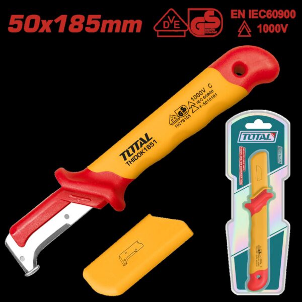 CUCHILLO PELACABLE 185MM AISLADO RECTO INDUSTRIAL SUPER TOTAL (THIDCK1851)