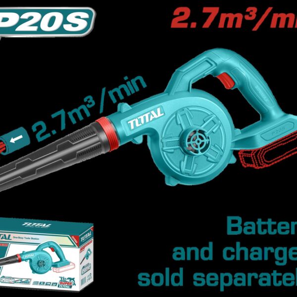 SOPLADORA INALAMBRICA 20V BATERIA Y CARGADOR NO INCLUIDOS SUPER TOTAL (TABLI20028)