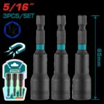 PUNTA EXTENSION MAGNETICA PARA TALADRO 5/16" JUEGO X 3 PCS INDUSTRIAL SUPER TOTAL (UTAC270831)