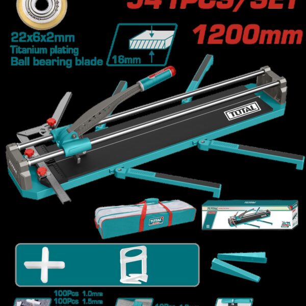 CORTABALDOSA - PORCELANATO 1200 MM INCLYE 500 SEPARADORES DE BALDOZA Y 40 NIVELADORES  SUPER TOTAL (THTC12008)