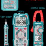 Kit Medidor de Corriente Digital Incluye Probador - Tester - Pinza Super  Total (TOS24067)