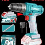 TALADRO INALAMBRICO  1/32-3/8  12V 20 NM INCLUYE 1 BATERIA DE 1.5AH SUPER TOTAL (UTDLI1218)