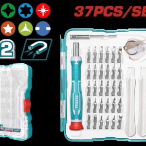 Juego de Destornilladores Puntas Intercambiables  Imantadas x 37 Pzs Total (TACSD30376)