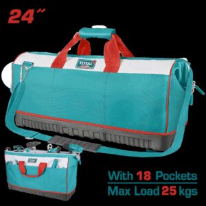 Bolso de Herramientas 24 Reforzado Capacidad Maxima 25KG Industrial Super Total (THT16242)