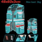 CHALECO PORTA  HERRAMIENTA DE 17 BOLSILLOS INDUSTRIAL CAPACIDAD MAXIMA 3KG SUPER TOTAL (TTVT16025)