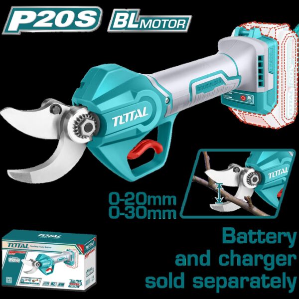 TIJERA PODAR INALAMBRICA 20V BATERIA Y CARGADOR  NO INCLUIDO INDUSTRIAL SUPER TOTAL (TSSLI20308)