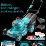 CORTADORA DE CESPED 20" 40V BATERIA Y CARGADOR NO INCLUIDO INDUSTRIAL SUPER TOTAL (TLMLI4020)