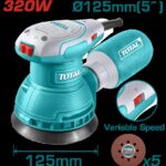 Lijadora Orbital  5" 320W Incluye 5 Lijas Industrial Super  Total (UTF2131256)