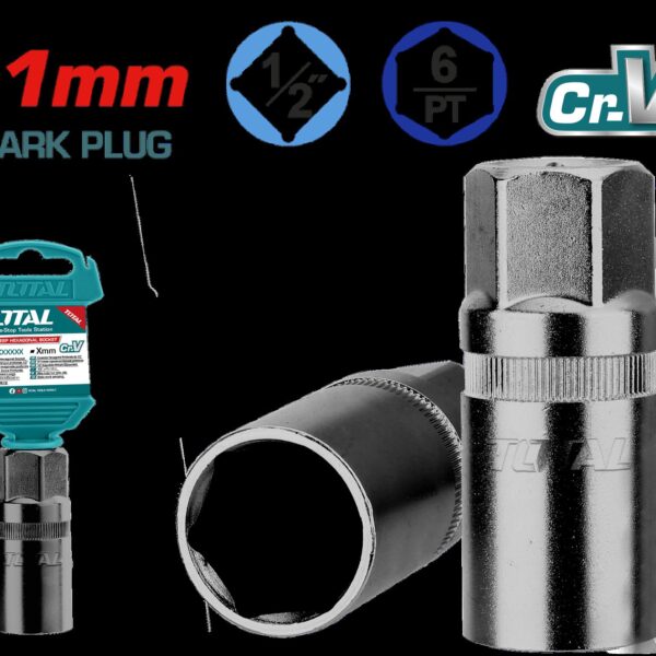 COPA BUJIA 1/2" 21MM INDUSTRIAL SUPER TOTAL (THSPS12216)