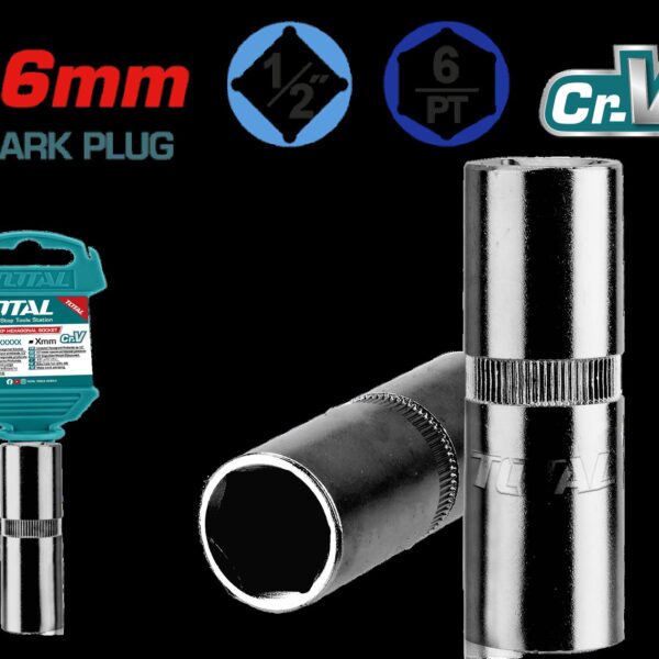 COPA BUJIA 1/2" 16MM INDUSTRIAL SUPER TOTAL (THSPS12166)