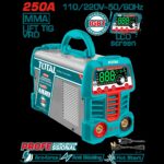 SOLDADOR INVERSOR DIGITAL 250A (MMA-LIFT TIG-VRD) 110-220V INDUSTRIAL SUPER TOTAL  (UTW225069)