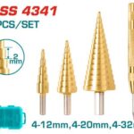 BROCA ESCALONADA JUEGO X 3 PZS +1PUNZON INDUSTRIAL SUPER TOTAL (TACSD2041)