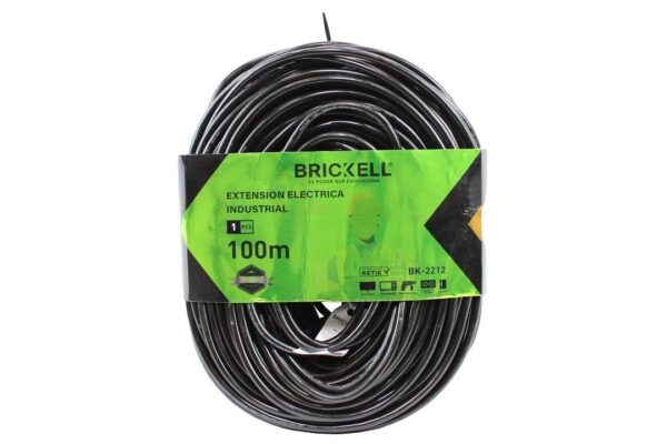 CABLE ENCAUCHETADO 3 X 14 EXTENSION TRABAJO PESADO X  100M (BK-2212) (CERTIFICADO)