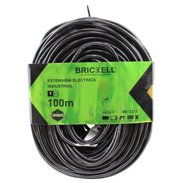 CABLE ENCAUCHETADO 3 X 14 EXTENSION TRABAJO PESADO X  100M (BK-2212) (CERTIFICADO)