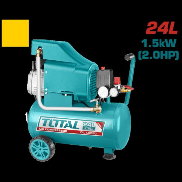 COMPRESOR AIRE HORIZONTAL 24L 2.0HP 116PSI 110-120V 60HZ SUPER TOTAL (UTC220246)