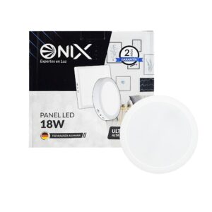 PANEL LED 18W REDONDO S/P LUZ DIA ONIX 110V (6500K) (ZFR541)