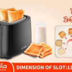 TOSTADORA DE DOS REBANADAS 120V DECAKILA (KUTS008B)