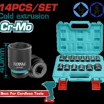 COPAS DE IMPACTO 1/2 INDUSTRIAL LARGO 40 MM JUEGO X 14PZS 10 - 27 MM SUPER TOTAL (THISTD12141)