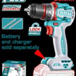 TALADRO INALAMBRICO 1/2" 20V 55 NM CARGADOR Y BATERIA NO INCLUIDO SUPER TOTAL (TDLI205581)