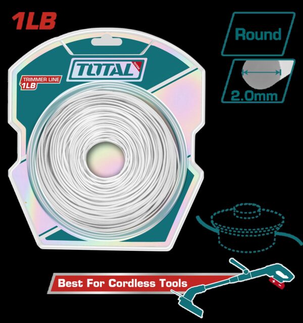 NYLON GUADAÑADORA  CUADRADO 2,2MM -1LB  INDUSTRIAL TOTAL (TALS2001)