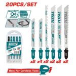 SET DE SEGUETA SIERRA CALADORA X20PCS PARA MADERA Y METALES SUPER TOTAL (TAC2001)