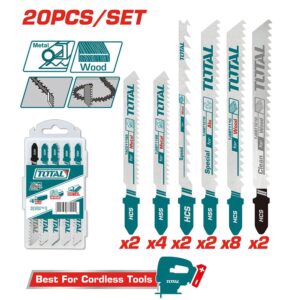 Set de Segueta Sierra Caladora X20PCS para Madera y Metales Super Total (TAC2001)