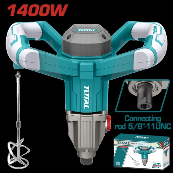 MEZCLADOR DE PINTURA  5/8-11 110-120V -1400W   INCLUYE BATIRDOR INDUSTRIAL SUPER TOTAL (UTD614006)