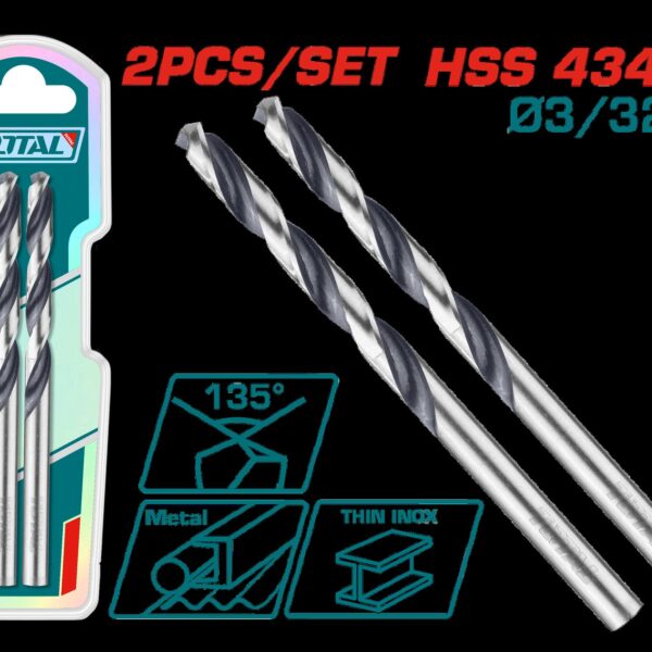 BROCA LAMINA 3/32" JUEGO X 2PCS  INDUSTRIAL SUPER TOTAL (TAC1203234)