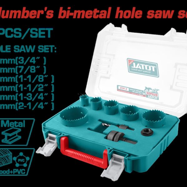 SIERRA COPA BIMETAL 19MM JUEGO X 9 PZS SUPER TOTAL (TACSH0091)