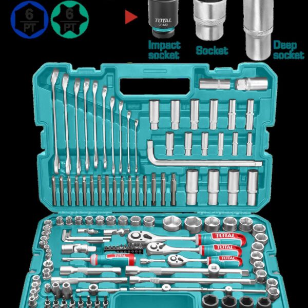 RACHE CON COPAS  1/2,1/4,3/8 X 139 PZS INDUSTRIAL SUPER TOTAL (THKTHP21396)