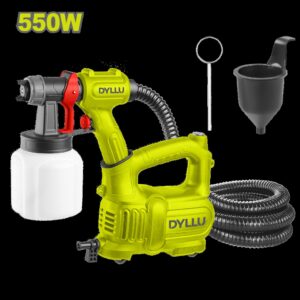 Compresor Mini + Pistola Industrial Vaso Plastico 800ML 550W Dyllu (UDTEG2A50)