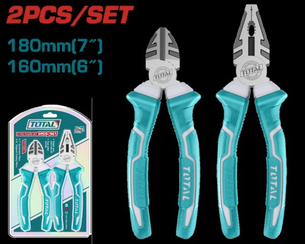 JUEGO DE  ALICATE 7" + CORTA FRIO 6" SUPER TOTAL (THT1K0206)