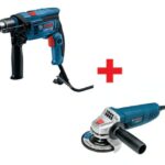 Combo Pulidora Bosch 41/2" 850W Eje 14MM (GWS850) 12000 Rpm + Taladro Bosch 1/2 550W GSB550
