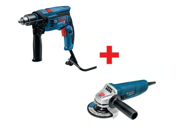 COMBO PULIDORA BOSCH 41/2" 850W EJE 14MM (GWS850) 12000 RPM + TALADRO BOSCH 1/2 550W GSB550