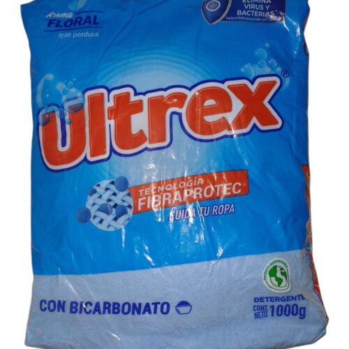 DETERGENTE EN POLVO ULTREX 1000gr UND REF: 22779