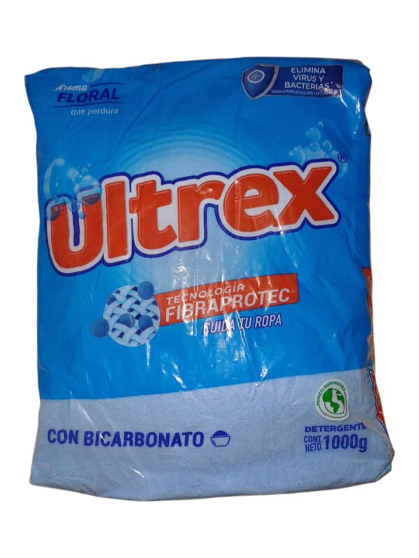 DETERGENTE EN POLVO ULTREX 1000gr UND REF: 22779