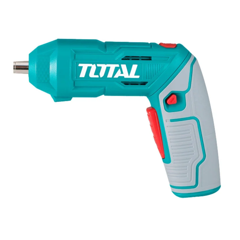Atornillador Inalambrico 4V Estuche Plastico + 16 Puntas Taladro de 25MM, 2 de 50MM Super Total (TSDLI0442)