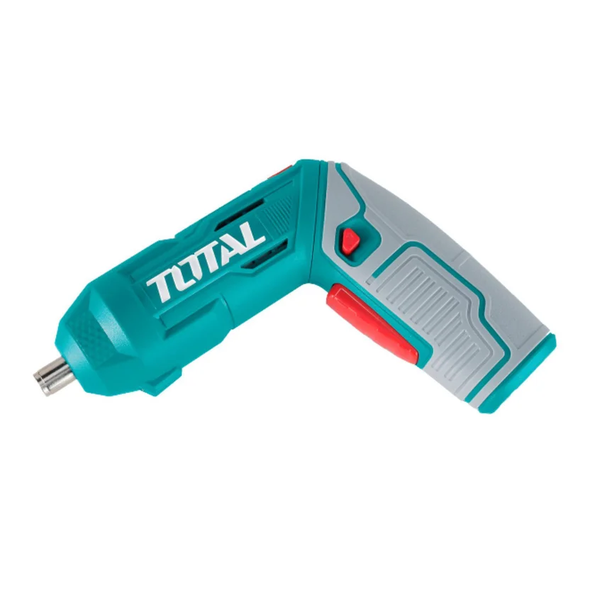 Atornillador Inalambrico 4V Estuche Plastico + 16 Puntas Taladro de 25MM, 2 de 50MM Super Total (TSDLI0442)