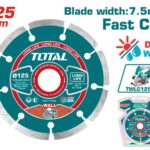 DISCO DIAMANTADO SEGMENTADO 5" X 7/8 PARA USO TWLC1256,  UTWLC1256 INDUSTRIAL SUPER TOTAL (TAC111254)
