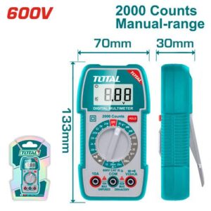 Tester Digital 2000 Digitos Industrial Super Total (TMT5360011)