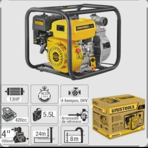 MOTOBOMBA A GASOLINA 4" 13HP (MOG004)