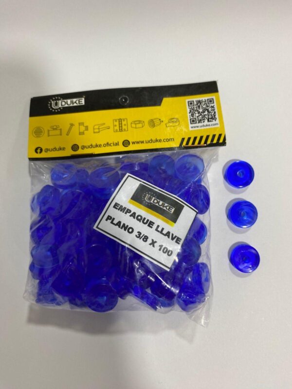 EMPAQUE ECONOMICO GRIFO SILICONADO AZUL  PQT X5 UDUKE