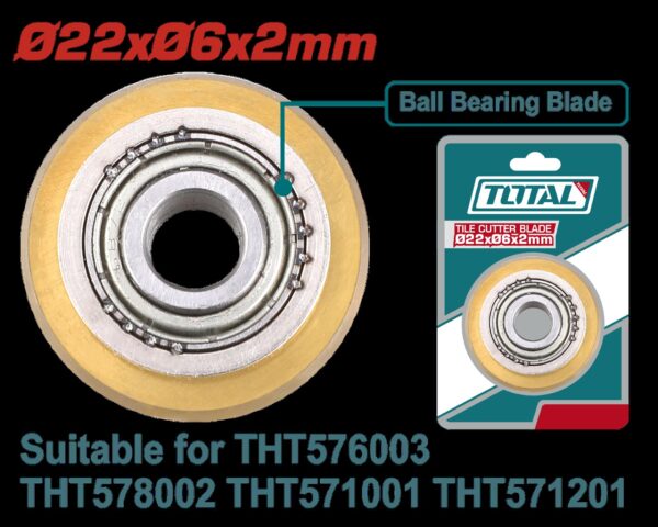 RODAJA CORTABALDOSA  CON BALINERA 22X06X2MM ADAPTABLE ( THT576003  THT578002 THT571001 THT571201) SUPER TOTAL (THT576003B)