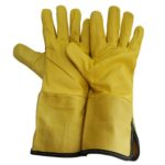 Guante Ingeniero Largo para Trabajo Pesado (Vaqueta) (I266)