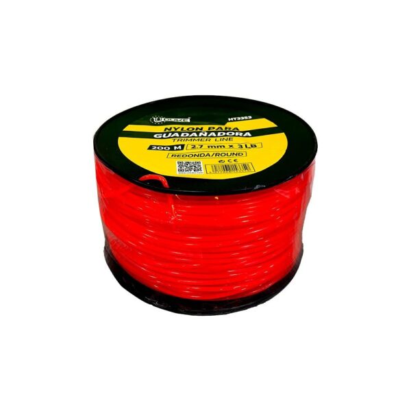 NYLON PARA GUADAÑADORA 2.7MM X 200M NARANJA UDUKE (HT3353)