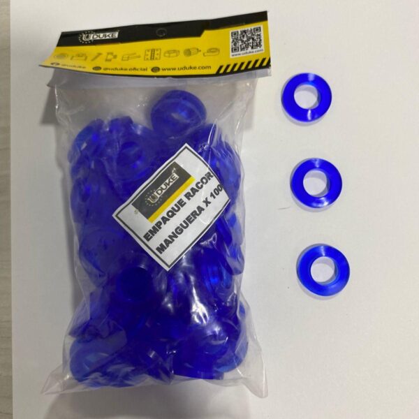 EMPAQUE MANGUERA SILICONADO AZUL PQT X 5 UDUKE