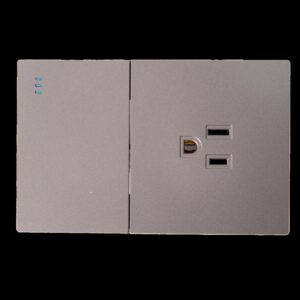 Toma Swiche Terra Gris Uduke (V8-018)