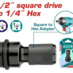 ADAPTADOR PARA LLAVE DE IMPACTO DE 1/2" A 1/4" TOTAL (TAC60501)